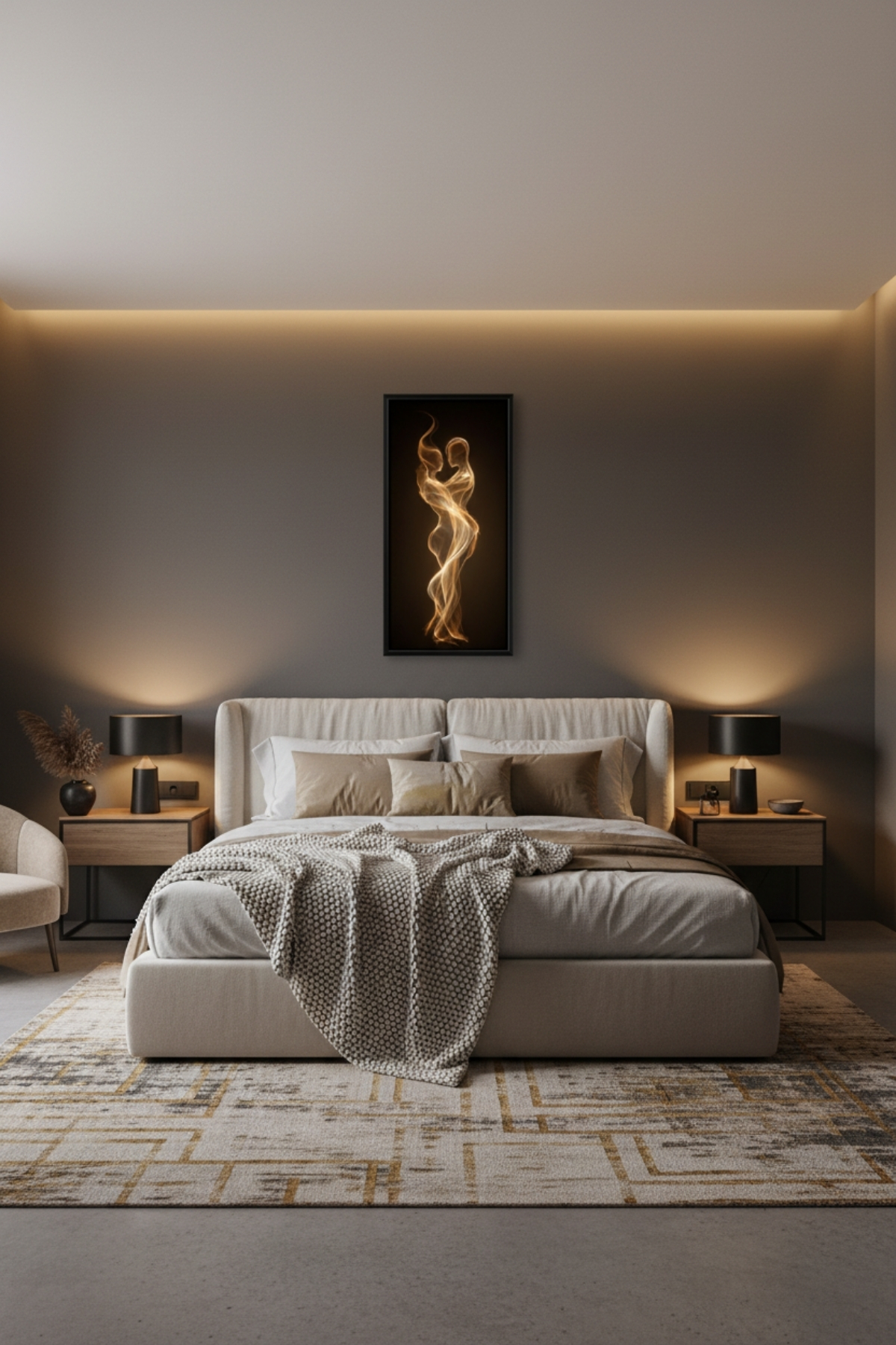 Altın Işık Soyut Aşk Tablosu – Modern Siyah Çerçeveli Dekoratif Duvar Tablosu | Salon, Yatak Odası ve Ofis Dekoru Altın Işık Soyut Aşk Tablosu – Modern Siyah Çerçeveli Dekoratif Duvar Tablosu | Salon, Yatak Odası ve Ofis Dekoru