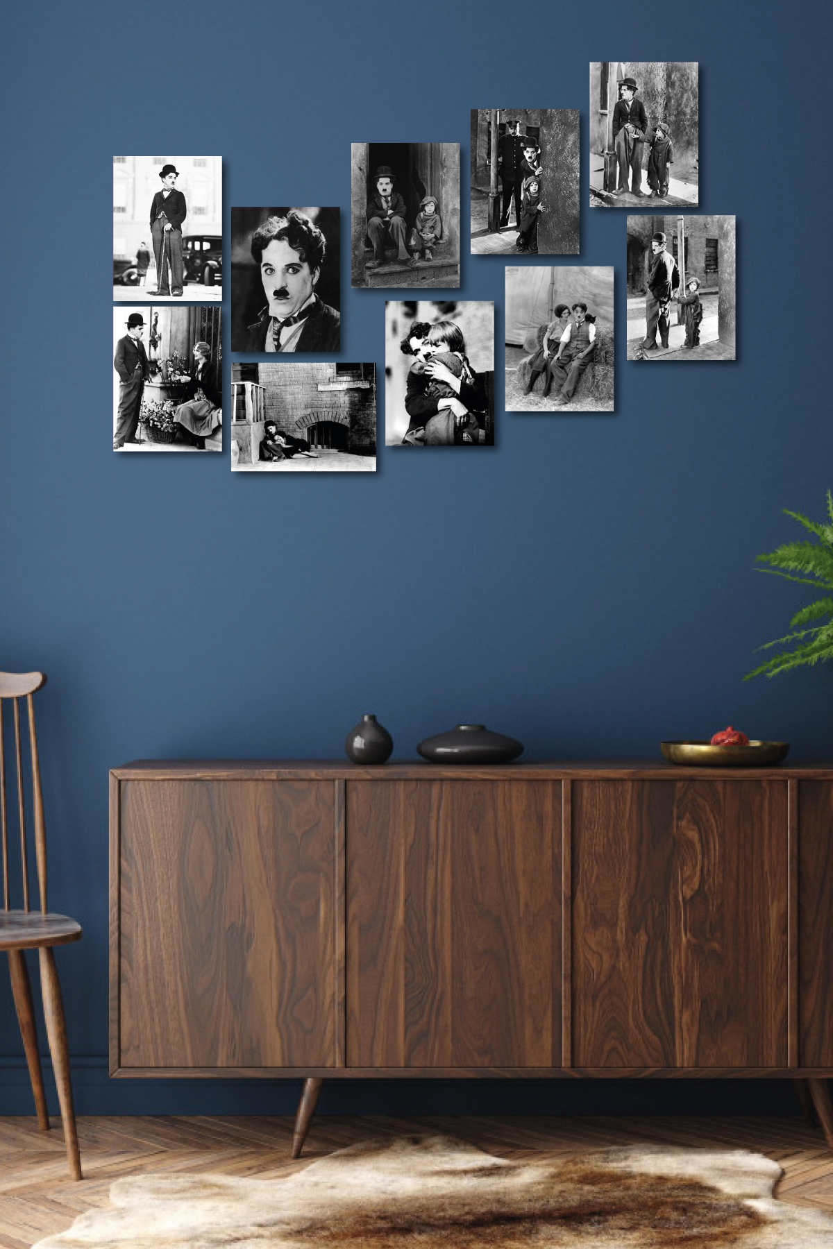 Charlie Chaplin, Modern Times 13,5 x 18 Cm 10'lu Ahşap Tablo Seti Charlie Chaplin, Modern Times 13,5 x 18 Cm 10'lu Ahşap Tablo Seti