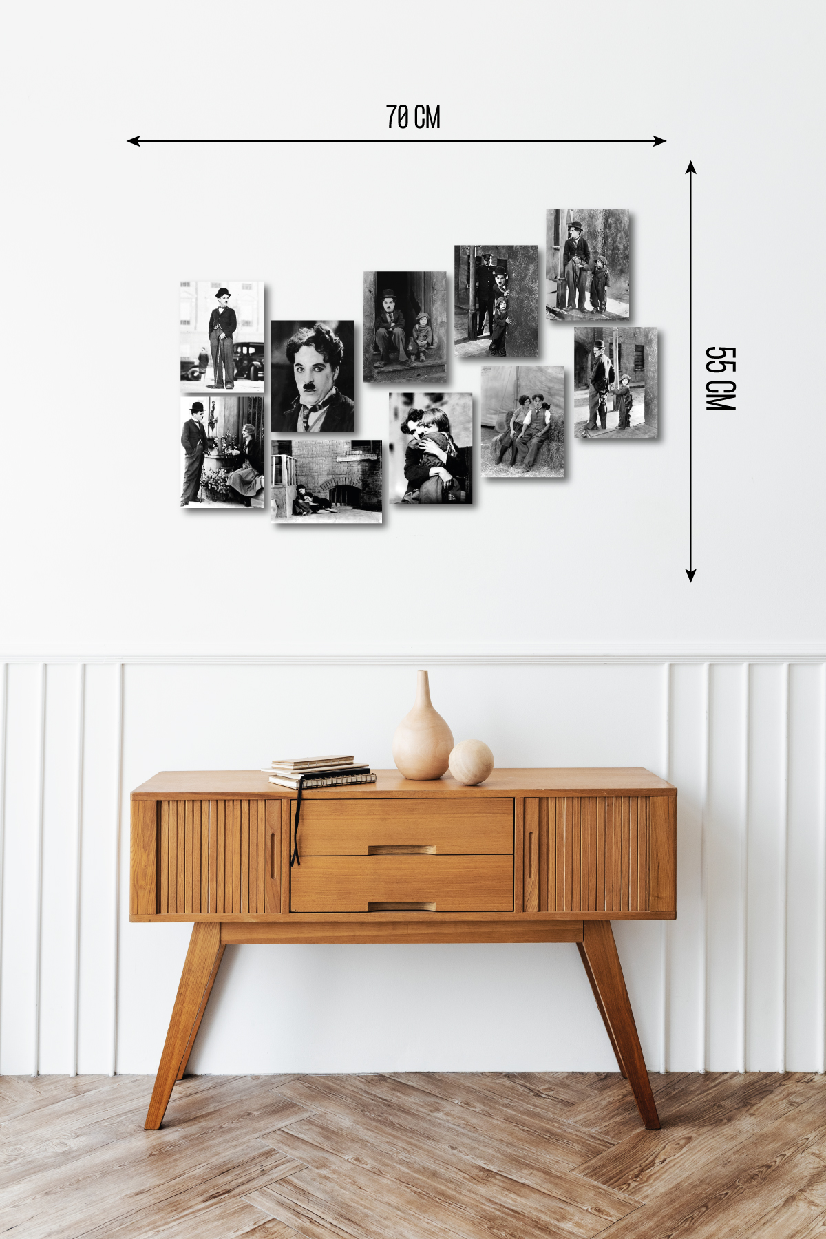 Charlie Chaplin, Modern Times 13,5 x 18 Cm 10'lu Ahşap Tablo Seti Charlie Chaplin, Modern Times 13,5 x 18 Cm 10'lu Ahşap Tablo Seti