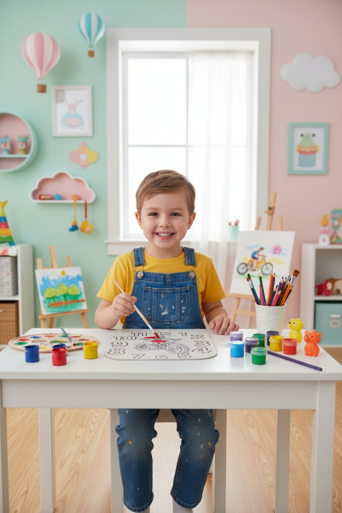 Erkek Çocuk Boyama Seti – Kendin Yap Hobi Seti – Eğitici Oyuncak – Çocuk Aktivite Seti