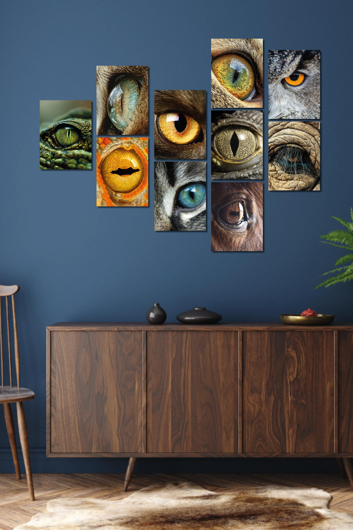 Eye of the Animals 13,5 x 18 Cm 10'lu Ahşap Tablo Seti Eye of the Animals 13,5 x 18 Cm 10'lu Ahşap Tablo Seti