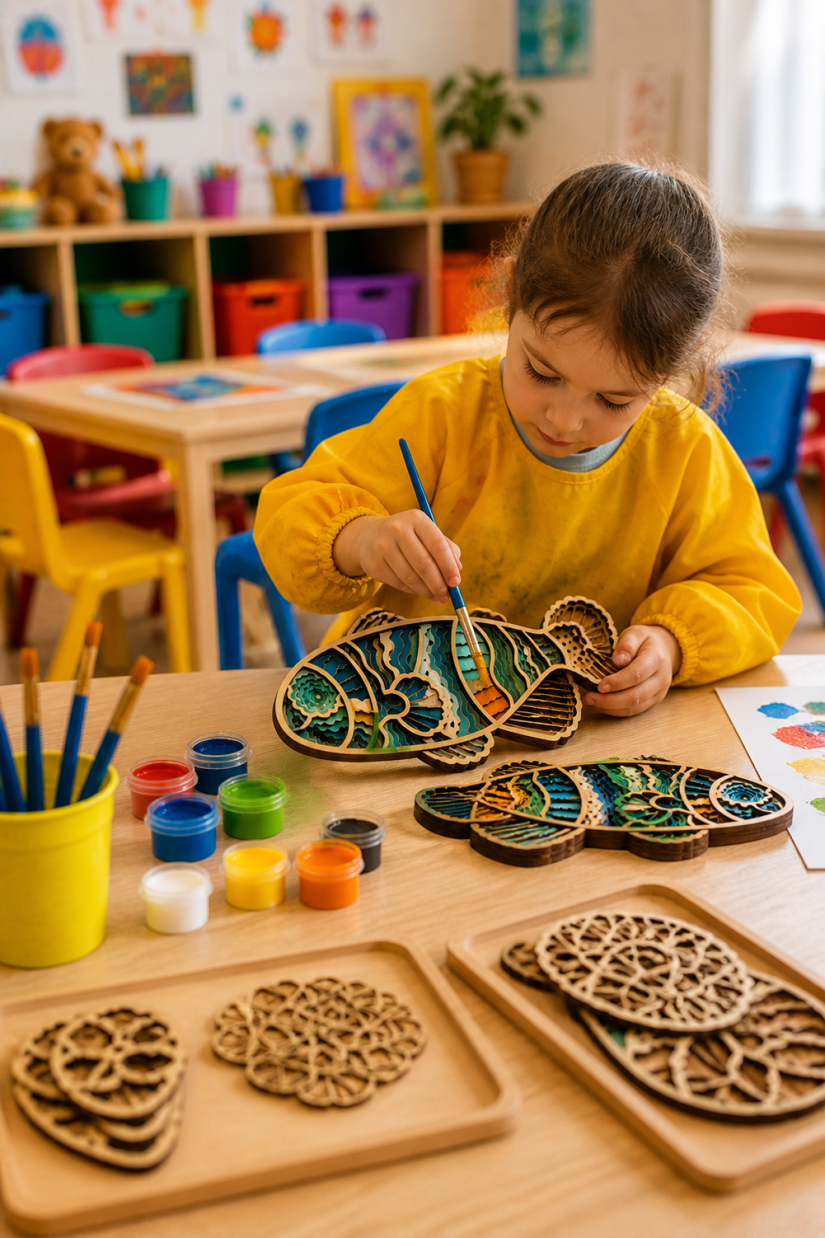 FourArts 3D Ahşap Boyama Seti – Katmanlı Balık Figürlü DIY Hobi Kiti | Çocuk & Yetişkin Eğitici Aktivite FourArts 3D Ahşap Boyama Seti – Katmanlı Balık Figürlü DIY Hobi Kiti | Çocuk & Yetişkin Eğitici Aktivite