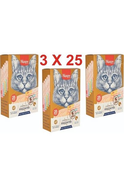 Kedi Karışık Sıvı Ödül 75 Adet X 14 gr Kedi Karışık Sıvı Ödül 75 Adet X 14 gr