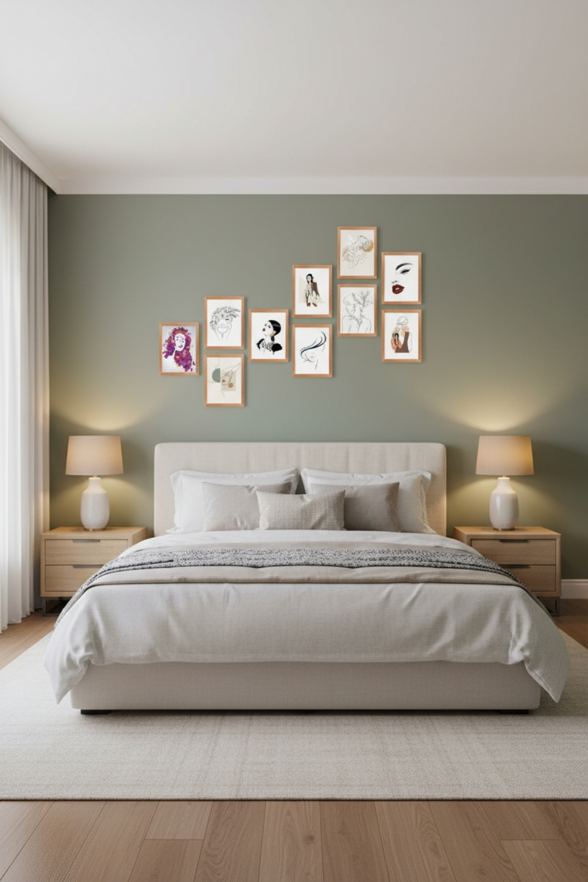 Minimalist Women Design 13,5x18 Cm 10'lu Ahşap Tablo Seti Minimalist Women Design 13,5x18 Cm 10'lu Ahşap Tablo Seti