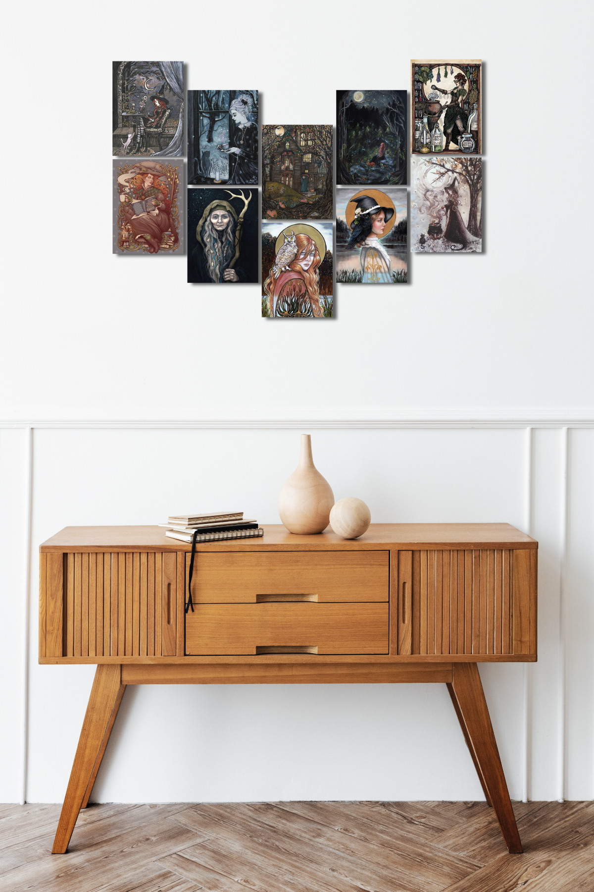 Witches Time 13,5 x 18 Cm 10'lu Ahşap Tablo Seti Witches Time 13,5 x 18 Cm 10'lu Ahşap Tablo Seti