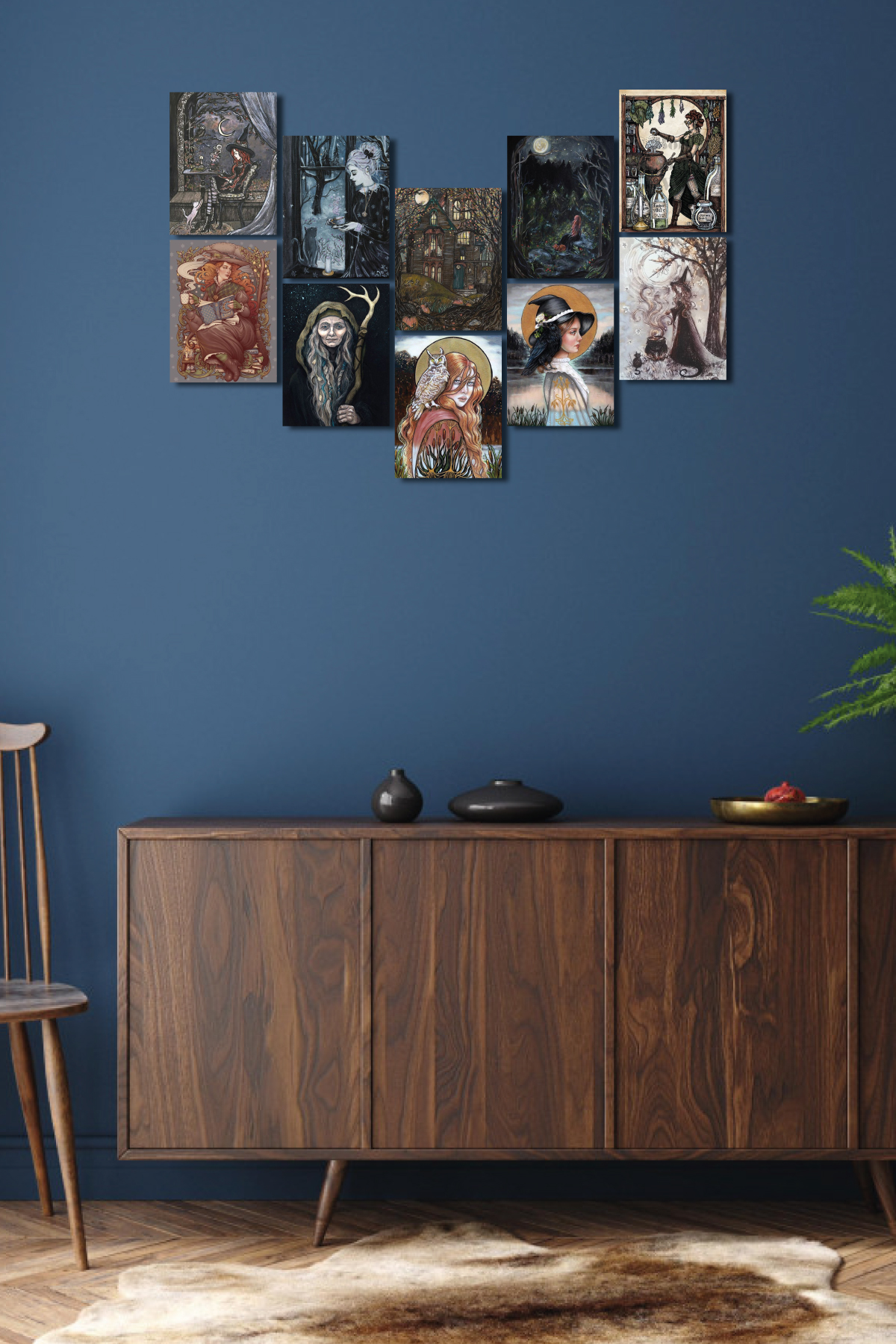 Witches Time 13,5 x 18 Cm 10'lu Ahşap Tablo Seti Witches Time 13,5 x 18 Cm 10'lu Ahşap Tablo Seti