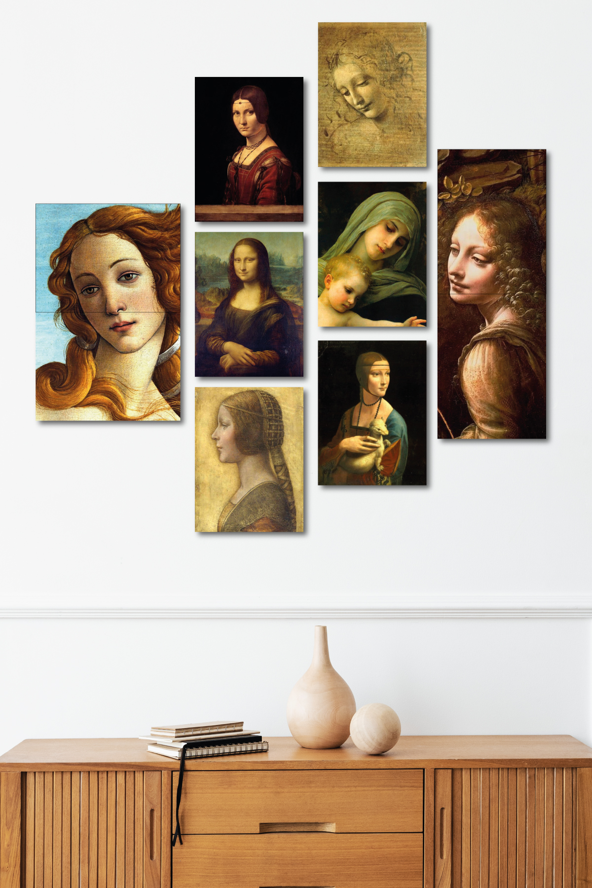 Women in Time, Zamanda Kadın 13,5x18 Cm 10'lu Ahşap Tablo Seti Women in Time, Zamanda Kadın 13,5x18 Cm 10'lu Ahşap Tablo Seti