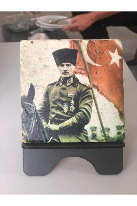 Atatürk Mermer Tablo | Özel Koleksiyon | Ofis & Ev Dekoru | Anlamlı Hediye