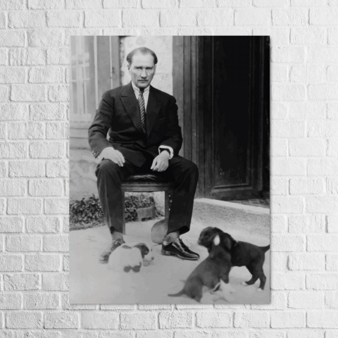 Atatürk Fotoğrafları Tablo 13 x18 Cm 10 lu Ahşap Tablo Seti