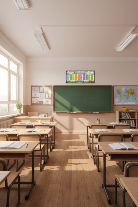 Çerçeveli Çarpım Tablosu – Eğitici İlkokul Matematik Duvar Tablosu | Çocuk Odası & Sınıf Posteri