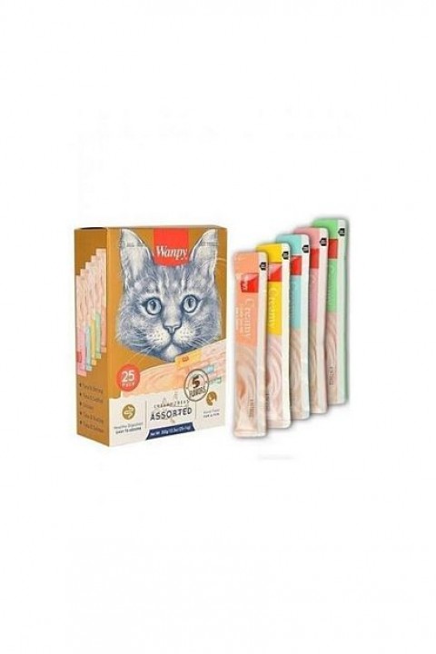 Creamy Cat Treat Karışık Krema Sıvı Kedi Ödül Maması 10'lu