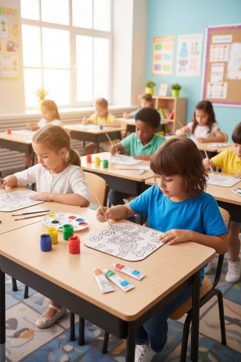 Erkek Çocuk Boyama Seti – Kendin Yap Hobi Seti – Eğitici Oyuncak – Çocuk Aktivite Seti