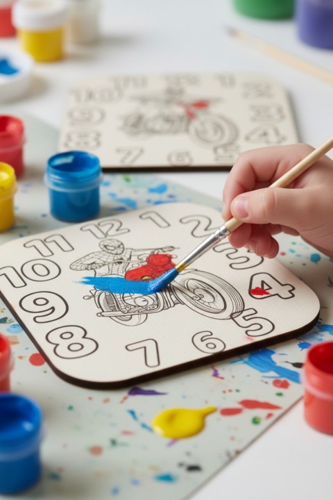 Erkek Çocuk Boyama Seti – Kendin Yap Hobi Seti – Eğitici Oyuncak – Çocuk Aktivite Seti