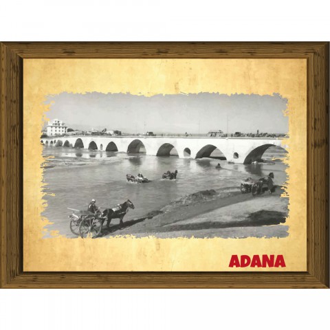 Eski Adana 13,5x18 cm Çerçeve Görünümlü 5'li Ahşap Tablo Seti, Siyah Beyaz Tablo Eski Adana 13,5x18 cm Çerçeve Görünümlü 5'li Ahşap Tablo Seti, Siyah Beyaz Tablo