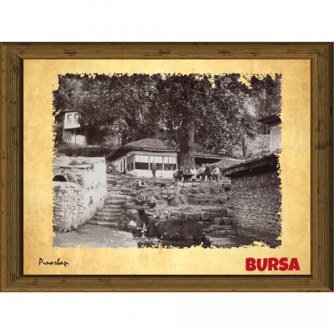 Eski Bursa 13,5x18 cm Çerçeve Görünümlü 5'li Ahşap Tablo Seti, Siyah Beyaz Tablo Eski Bursa 13,5x18 cm Çerçeve Görünümlü 5'li Ahşap Tablo Seti, Siyah Beyaz Tablo