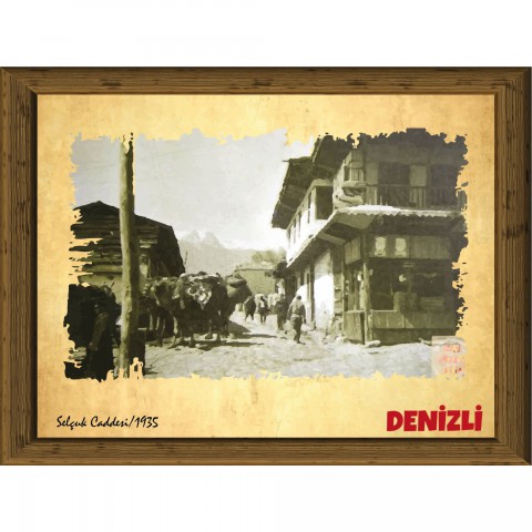 Eski Denizli 13,5x18 cm Çerçeve Görünümlü 5'li Ahşap Tablo Seti, Siyah Beyaz Tablo Eski Denizli 13,5x18 cm Çerçeve Görünümlü 5'li Ahşap Tablo Seti, Siyah Beyaz Tablo