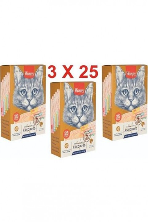 Kedi Karışık Sıvı Ödül 75 Adet X 14 gr