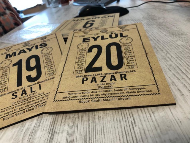 Kişiye Özel 13,5x18 cm Ahşap Özel Günler Takvim Yaprağı Tablo, Sevgililer Günü Hediyesi