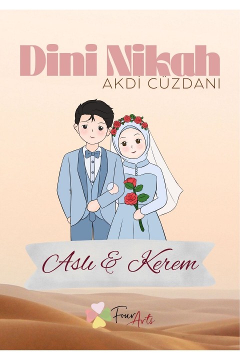 Kişiye Özel Nikah Akdi Cüzdanı