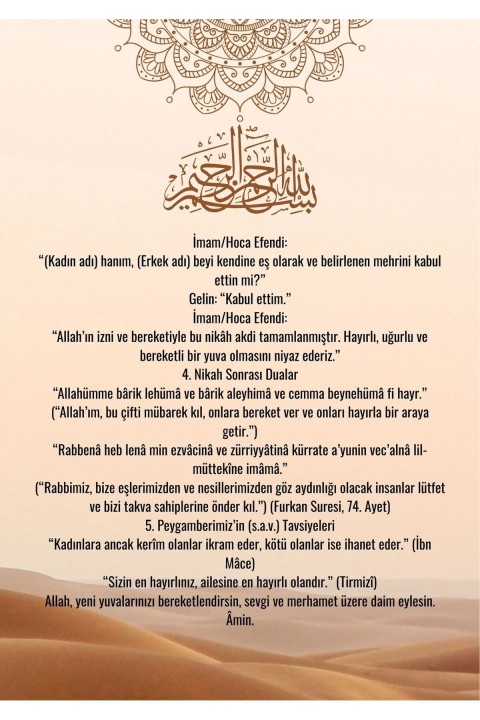 Kişiye Özel Nikah Akdi Cüzdanı