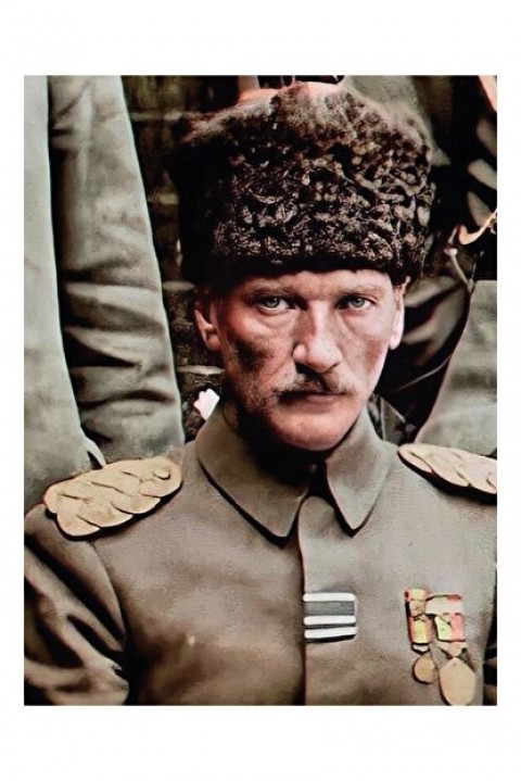 Takvim Yaprakları Ile Atatürkün Hayatı 16 Lı Ahşap Tablo Seti, Atatürk Köşesi