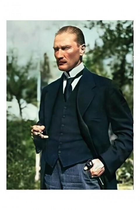 Takvim Yaprakları Ile Atatürkün Hayatı 16 Lı Ahşap Tablo Seti, Atatürk Köşesi
