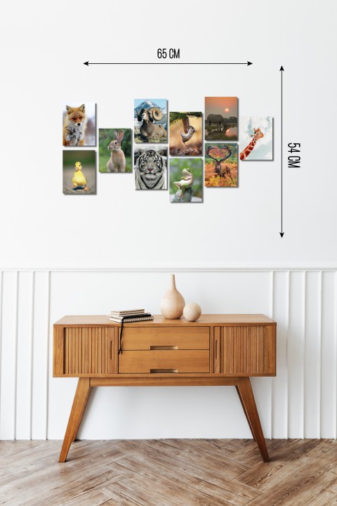 Wild Life 13,5 x 18 Cm 10'lu Ahşap Tablo Seti Wild Life 13,5 x 18 Cm 10'lu Ahşap Tablo Seti