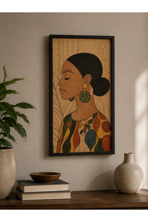 Yetişkinler İçin Ahşap Boyama Seti 14x27 cm – Çerçeveli MDF Boyama Tablosu, Akrilik Boya, Fırça ve Palet Hobi Seti